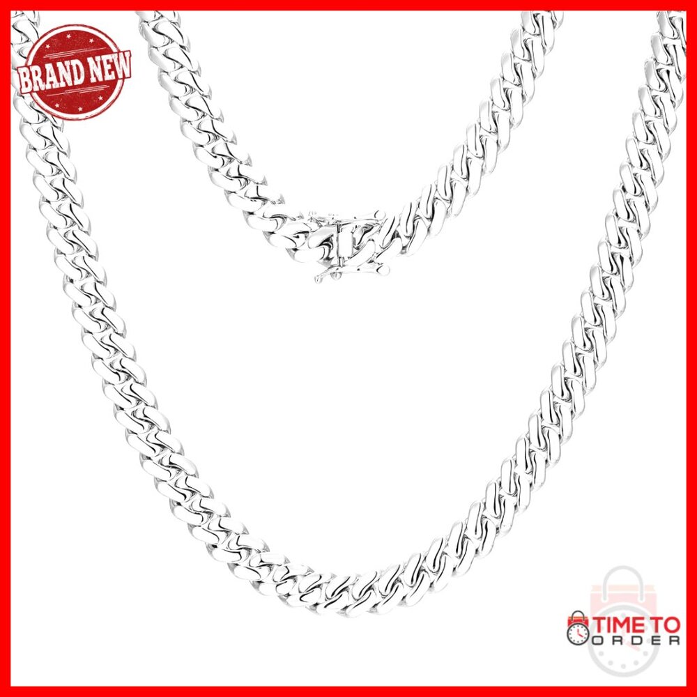 18K Gold Plated Cuban Link Chain Necklace 10MM Thick Hip Hop Jewelry